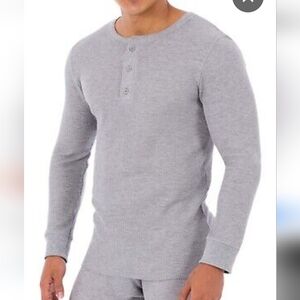 Fruit of the Loom Men's L Thermal Henley